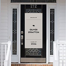 Modern Graduate Personalized Graduation Door Banner - 57508