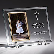 Faithful Communion Personalized Glass Frame - 57516