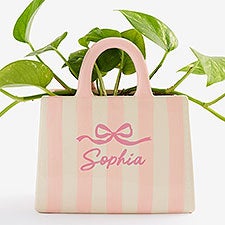 Personalized Miranda Purse Planter - Darling Bow - 57640