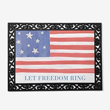 Watercolor Freedom Personalized Doormat - 57655
