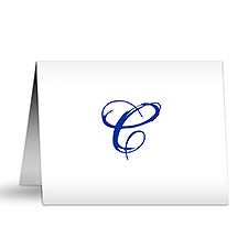 Personalized Note Cards - Script Monogram - 5767