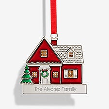 Christmas House Personalized Ornament - 57714