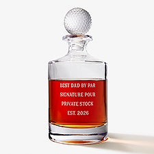 Write Your Own Personalized Golf Whiskey Decanter - 57804