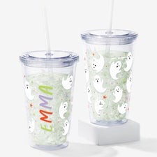 Bright Fright Ghosts Personalized 17 oz. Insulated Acrylic Tumbler - 57851
