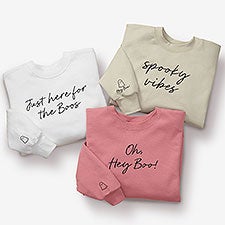 Spooky Vibes Embroidered Hanes® Adult Sweatshirt - 57869