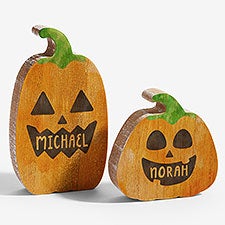 Build Your Own Jack-O-Lantern Personalized Wooden Pumpkin - 57870