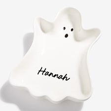 Halloween Personalized Ceramic Ghost Plate - 57889