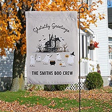 Ghostly Greetings Personalized Garden Flag - 57941