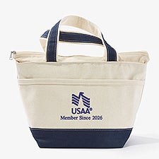 USAA Member Embroidered Canvas Lunch Bag - Navy - 57979