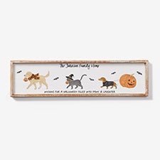 Halloween Paws Personalized Wall Art    - 58154