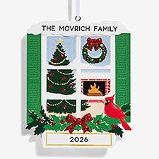 Christmas Window Wishes Personalized Ornament  - 58196