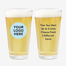 Personalized Logo Printed Pint Glass