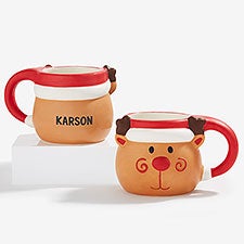 Personalized Reindeer Ceramic Mug  - 58725