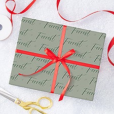 Personalized Muted Holiday Wrapping Paper by Jessie James Decker - 58747