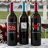 Personalized Wedding Wine Bottles - 5889D