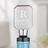 Engraved Monogram Personalized Wine Bottle Stopper - 5897