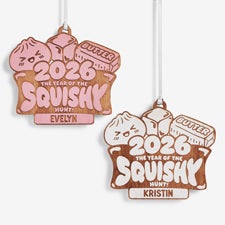 Squishy Hunt Personalized Wood Ornament - 59112