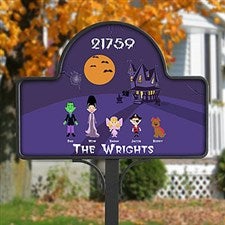 Personalized Halloween Lawn Decor Character Yard Stake - 5923