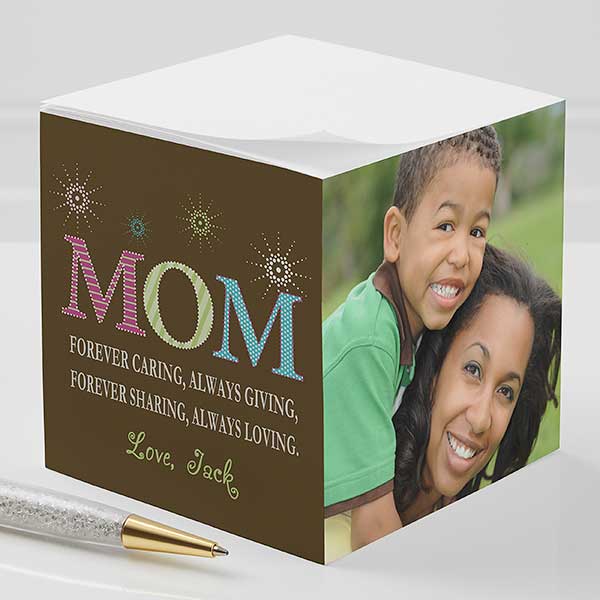 Personalized Photo Note Paper Cubes - For Mom