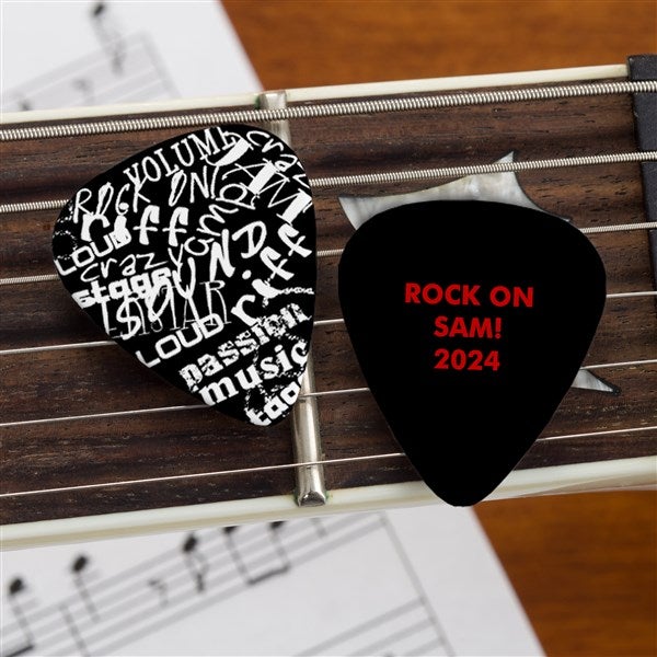 Custom Guitar Picks - Rock On - 10107