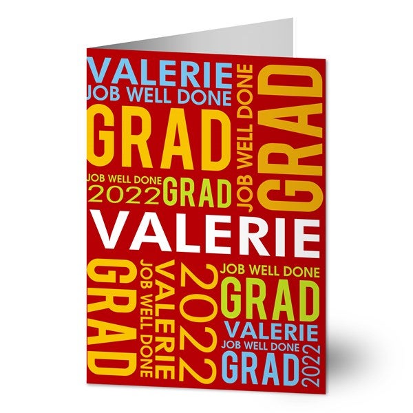 Personalized Graduation Greeting Cards Job Well Done