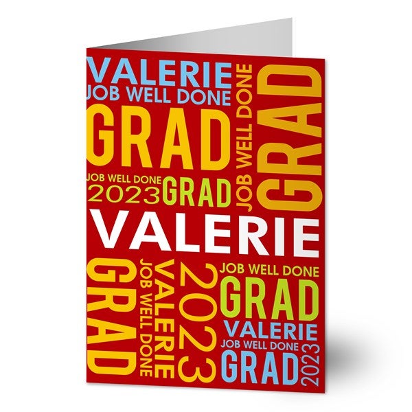 Personalized Graduation Greeting Cards Job Well Done