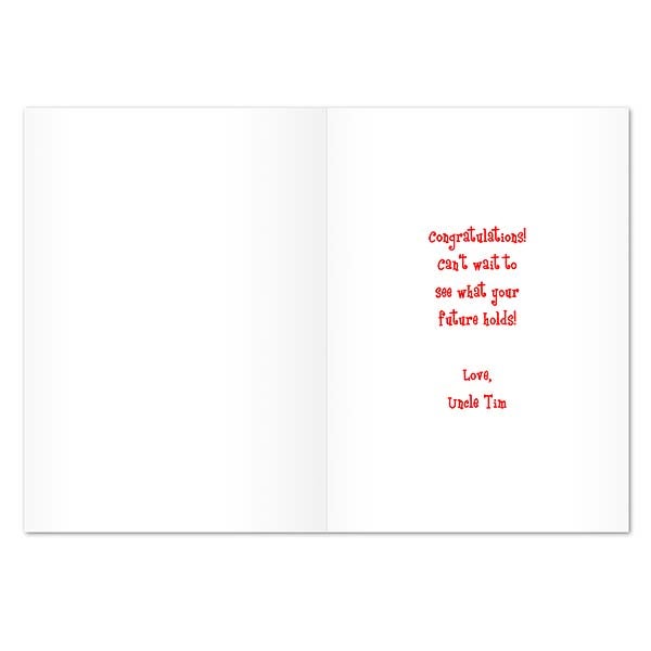 Personalized Graduation Greeting Cards Job Well Done