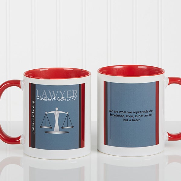 Personalized Lawyer Coffee Mugs L