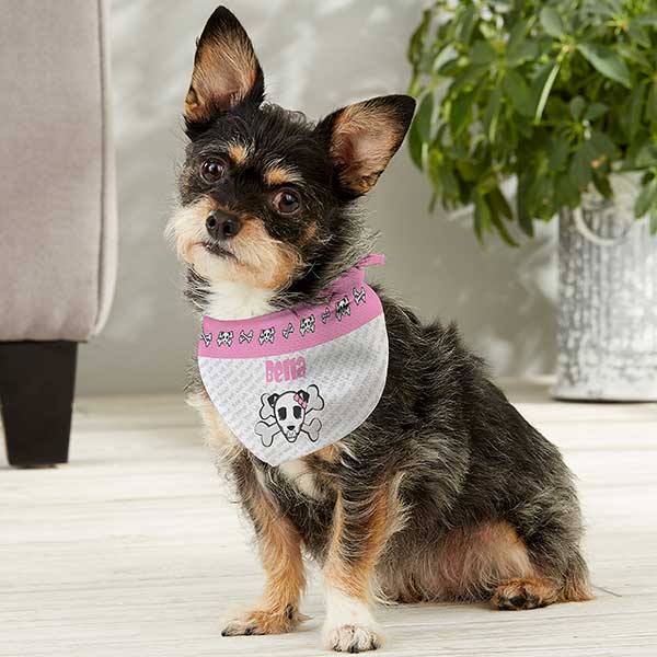 monogrammed dog bandana
