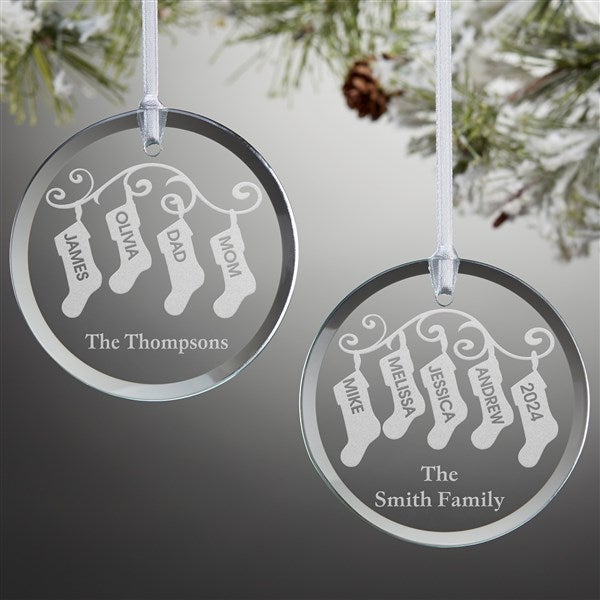 Personalized Ornaments - Family Christmas Stockings - 10238