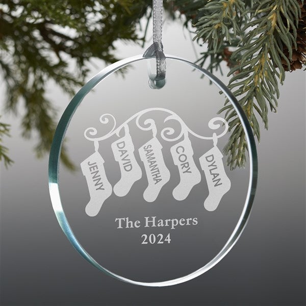 Personalized Ornaments - Family Christmas Stockings - 10238