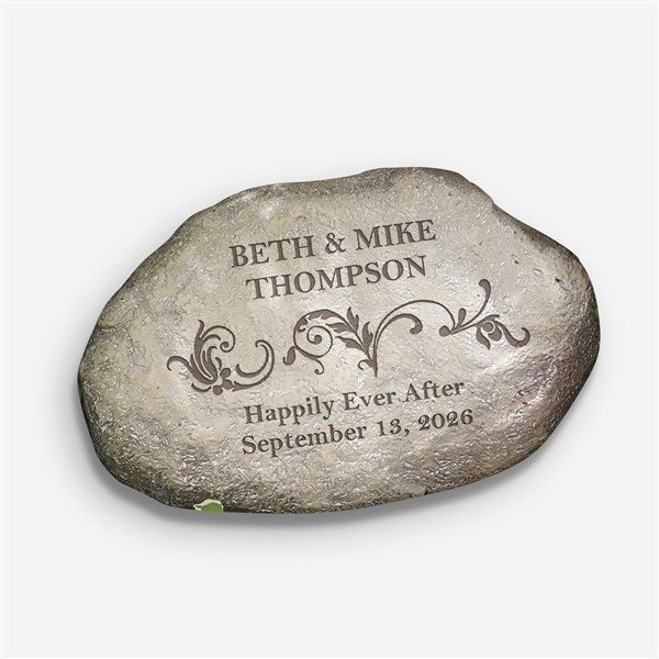 Personalized Decorative Garden Stones - Loving Couple - 10256