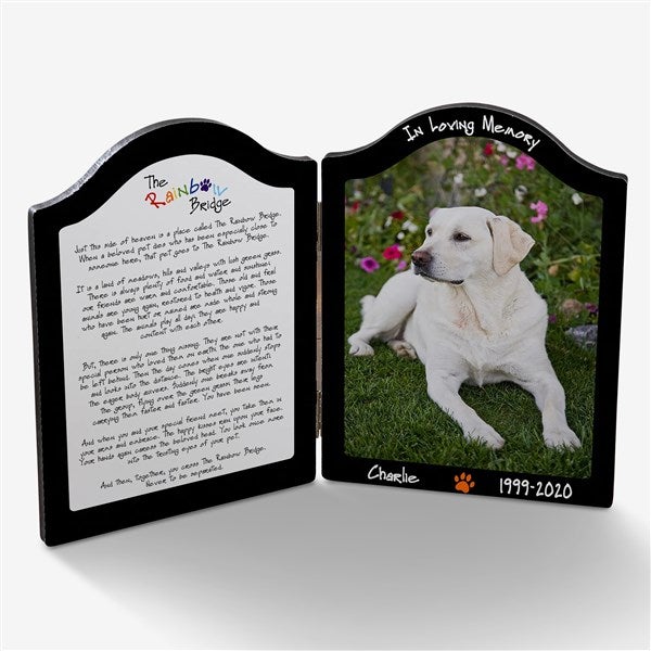 Personalized Pet Memorial Photo Plaque - Pets In Heaven - 10344
