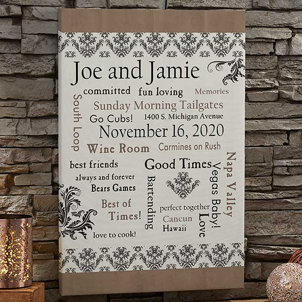 Personalized Wedding Gift Canvas Art Life Together,What To Look For In A Sofa