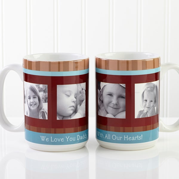 Personalized Large Photo Coffee Mugs for Him Photo Message For Him