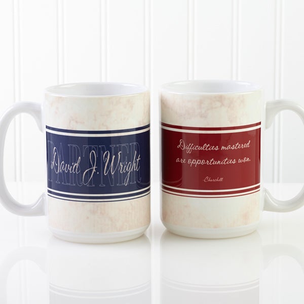 Personalized 15oz. Office Coffee Mugs Name Your Career