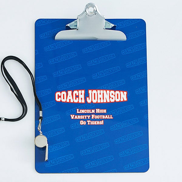 Personalized Coach Clipboards 1 Coach