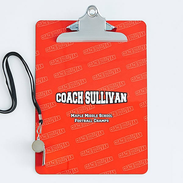 Personalized Coach Clipboards 1 Coach
