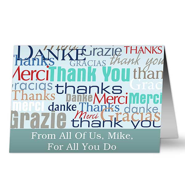 Personalized Greeting Cards - Many Thanks - 10587
