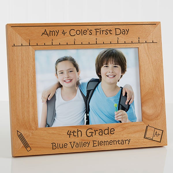 First Day At School Frame Engraved 5x7