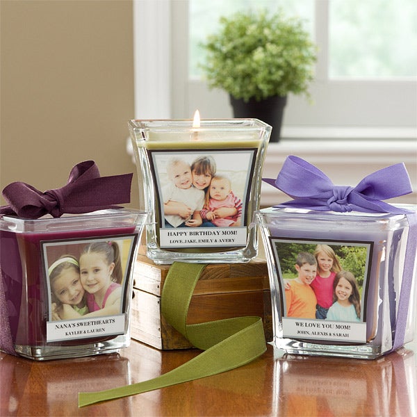 10736 Picture Perfect Personalized Scented Glass Candle