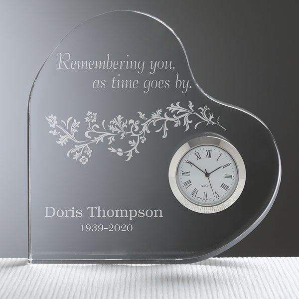 Personalized Memorial Clock - Remembering You - 10784