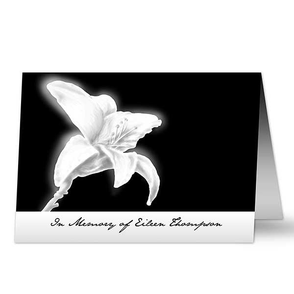 Personalized Condolence Cards - In Memory - 10787