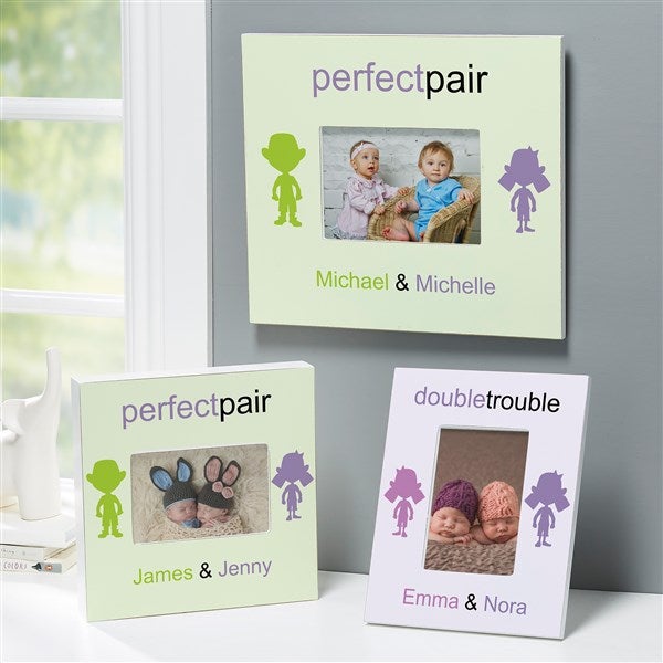 Personalized Twin Picture Frames Double Trouble