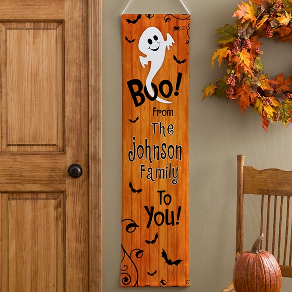 Personalized Halloween Door Banner - Happy Halloween - 10816