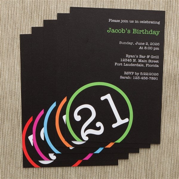 Personalized Birthday Party Invitations - Perfectly Aged - 10837