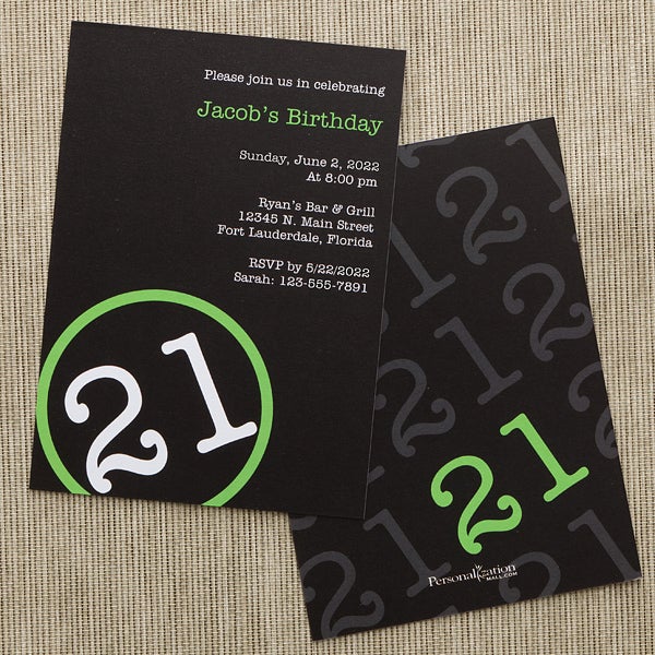 Personalized Birthday Party Invitations - Perfectly Aged