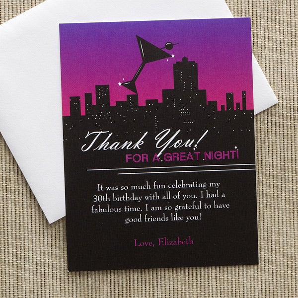 Personalized Thank You Cards - Fun In The City - 10849