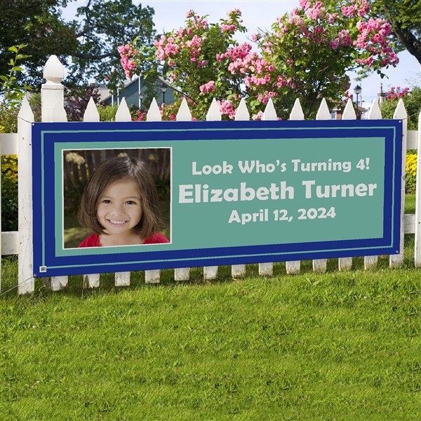 Personalized Photo Party Banner - You Name It - 10934