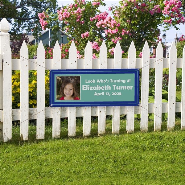 Personalized Photo Party Banner - You Name It - 10934